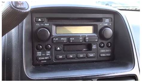 2002 Honda accord radio code unlock