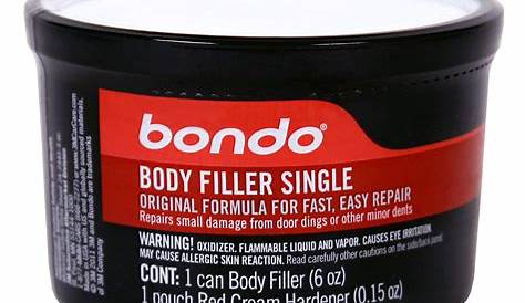 Bondo 00260 6 Oz Body Filler Single - Walmart.com