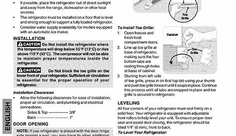 Page 6 of Kenmore Refrigerator 253 User Guide | ManualsOnline.com