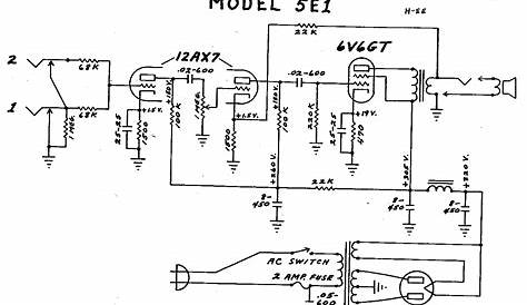 fender tube amp schematics