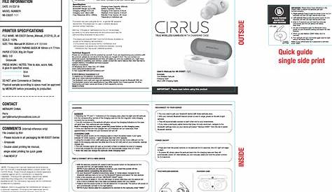 GROUND EP-062 Sports TWS Earbuds User Manual MI E003T Series Manual