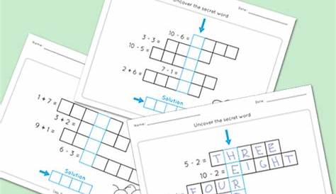 printable addition and subtraction 1-10