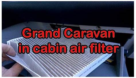 Grand Caravan in cab air filter replacement - YouTube
