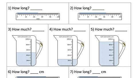 3rd Grade Measurement Worksheets