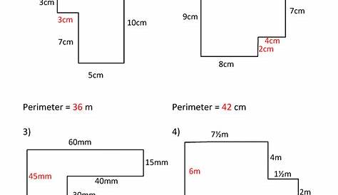 perimeter and area worksheet