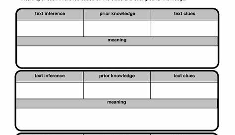 inference worksheets