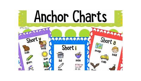 Short Vowel Anchor Charts by Mrs Davidson's Resources | TpT