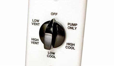 Dial 6-Position Evaporative Cooler Wall Switch-71105 - The Home Depot