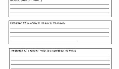 movie math worksheet