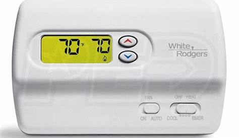 white rodgers heat pump thermostat manual