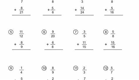 adding fractions worksheets adding fraction math antics addition