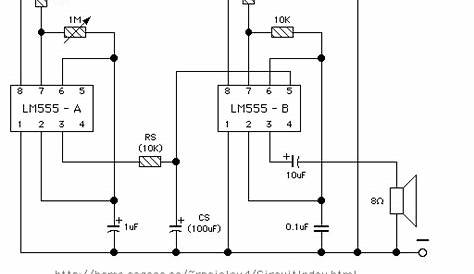 simple 555 timer circuit diagram