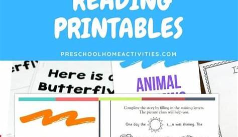 Preschool Reading Printables
