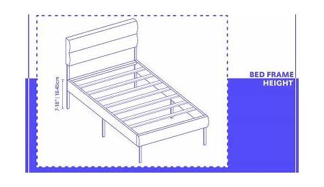 king size bed frame schematics