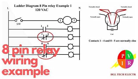 8 pin relay wiring. Relay connection. 8 pin relay connection