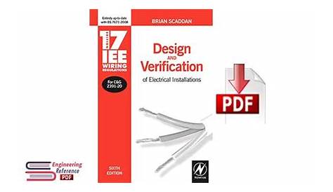 17th edition IEE wiring regulations: design and verification of