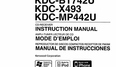 KENWOOD KDC-BT742U INSTRUCTION MANUAL Pdf Download | ManualsLib