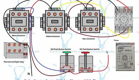 star delta panel wiring diagram