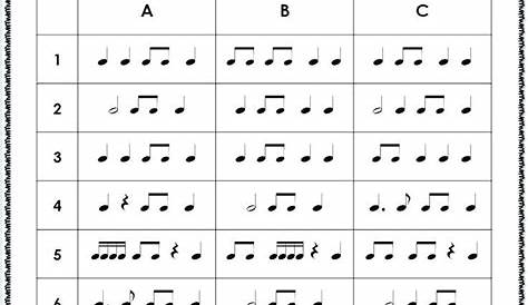 rhythm worksheets for beginners