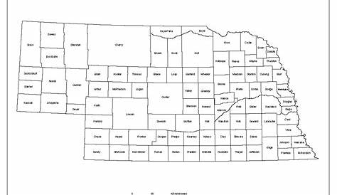 Nebraska Labeled Map