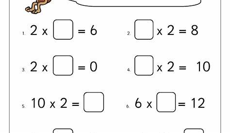2x table (3) - Multiplication by URBrainy.com