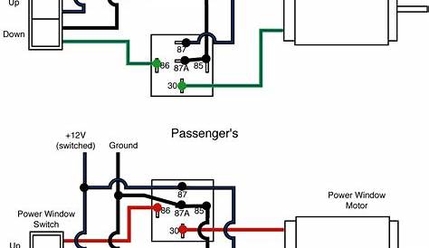power window switch wiring diagram
