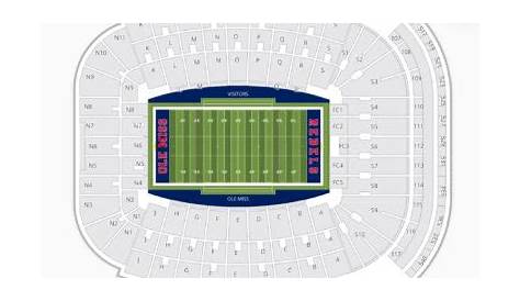 vaught hemingway stadium seat map