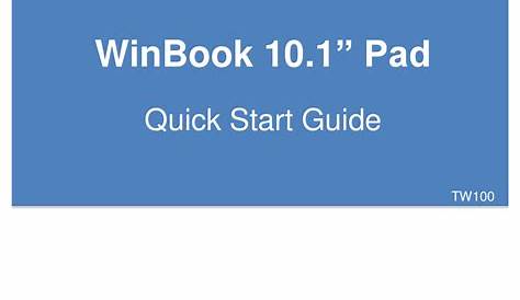 winbook tw100 manual