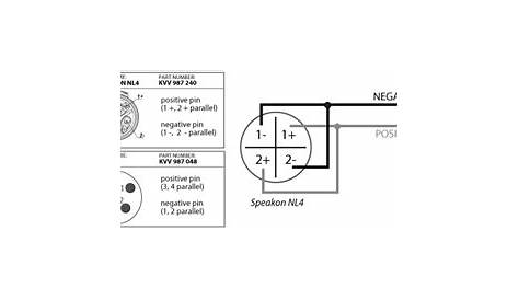 2 pole speakon wiring diagram