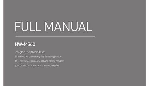 samsung hw-mm55c manual