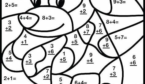 colour by number multiplication printable