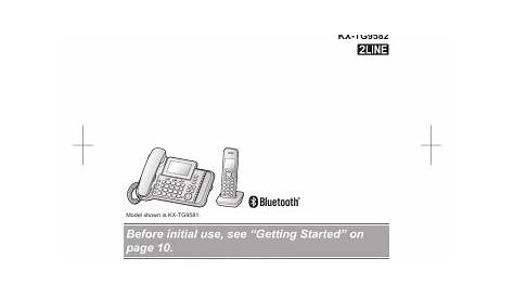 Panasonic KX-TG9582B Landline Phone User Manual | Manualzz