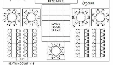 rectangle table seating chart