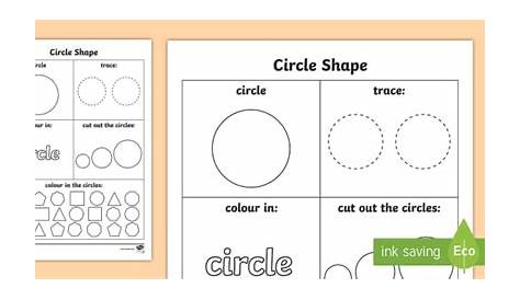Circle Worksheet Homeschool Maths Activity (Teacher-Made)