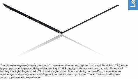 Lenovo ThinkPad X1 Carbon_DS Datasheet carbon 4th gen