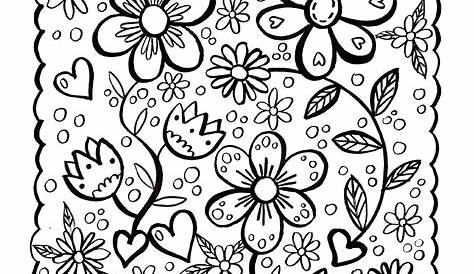 Spring Coloring Sheets Adults / Get This Spring Coloring Pages