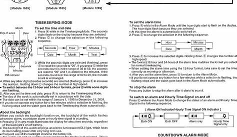 g shock time setting manual