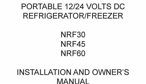 NORCOLD NRF30 INSTALLATION AND OWNER'S MANUAL Pdf Download | ManualsLib