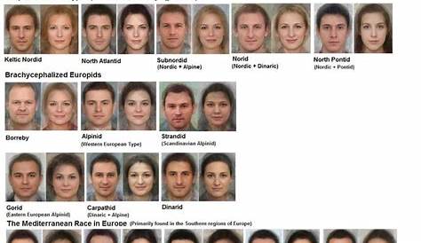 ethnicity face chart male