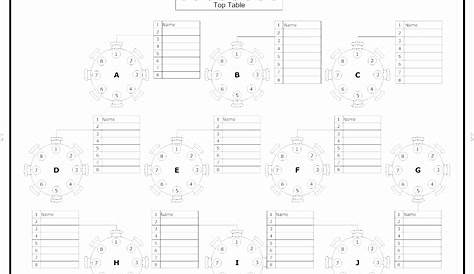 wedding seating chart template excel