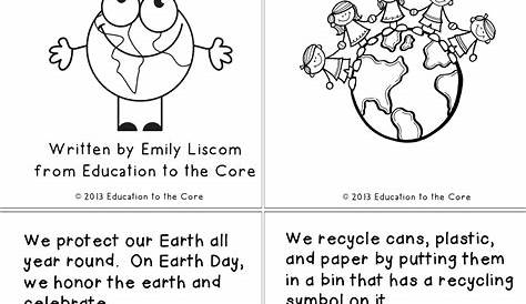 Earth Day Worksheets For Preschool | WERT SHEET