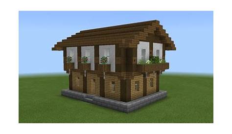 Came up with a design for my villager house. : Minecraft