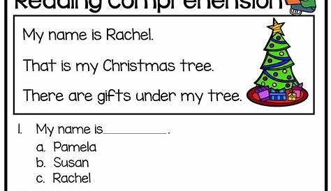 Christmas 1st Grade Reading Worksheets | AlphabetWorksheetsFree.com