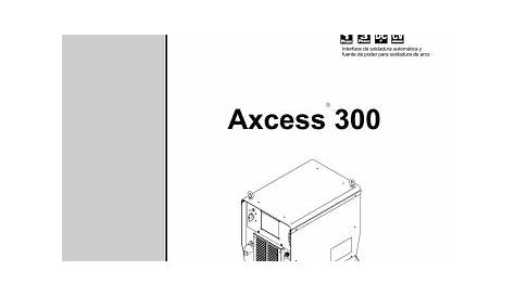 Miller AXCESS 300 Manual de usuario | Manualzz
