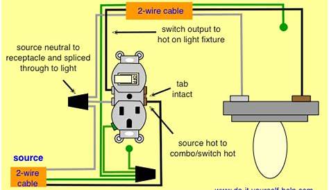 Light Switch Plug Combo Wiring Diagram