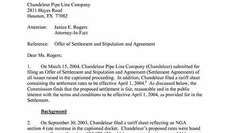 sample letter of debt settlement