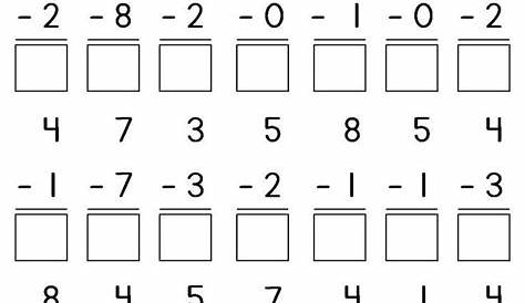 free printable subtraction worksheets grade 1