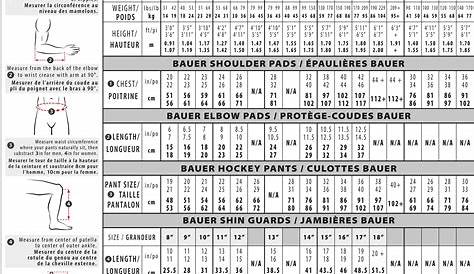 Auto hauptsächlich Erwerb bauer hockey equipment sizing chart zwanzig