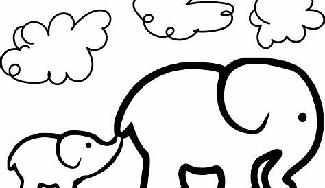Cute Baby Elephant Drawing at GetDrawings | Free download