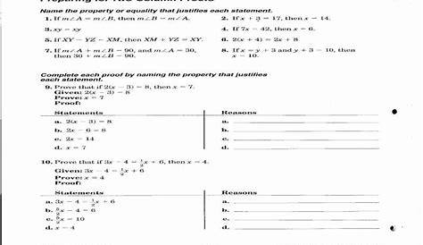 geometric proofs practice worksheet